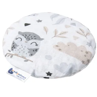 Medi Partners Kirschkernkissen Mikrowelle für Babys 180g rund 15cm Körnerkissen Wärmekissen 100% Baumwolle Öko Natur - Kirschkernkissen Wärme + Kältetherapie Massagetherapie (Lichtung)