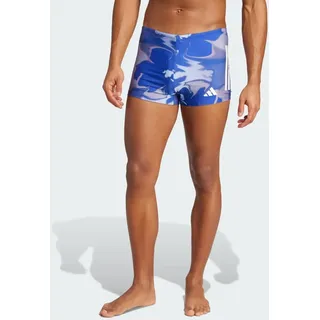 adidas Graphic Swim Boxers, semi Lucid Blue/White, 32