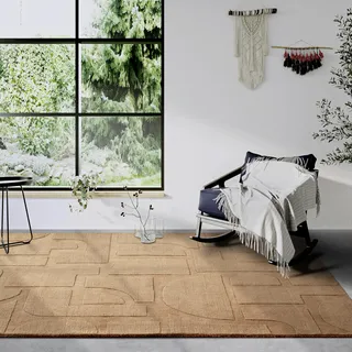 Villeroy & Boch Alexis Wollteppich 80 x 150 cm Braun