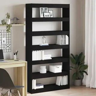Ein Set aus sechs Holz-Wandregalen zur Aufbewahrung im Haus oder im Büro