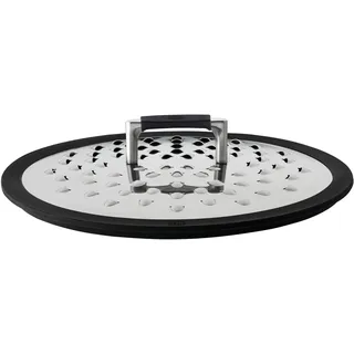 Rösle 91498 Spritzschutzdeckel, Edelstahl 18/10, 24/28, Grau