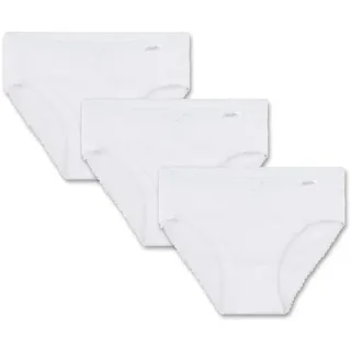 Sanetta Mädchen-Jazzpants (Dreierpack) weiß | Hochwertige und nachhaltige Unterhose für Mädchen aus Bio-Baumwolle. Inhalt: 3er Set Unterwäsche für Mädchen