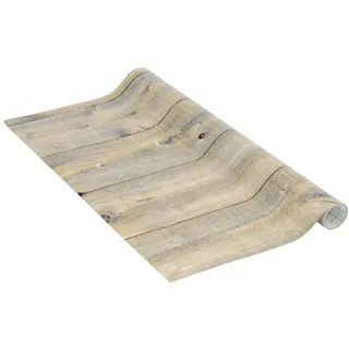 Venilia Klebefolie | Holzdielen Rustikal Holzoptik Braun | 90 cm x 2,1 m, Stärke 95μ | selbstklebende Möbel-Folie, Dekofolie, Tapete, Küchenfolie | ohne Phthalate | Made in EU