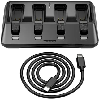 Sram Ladegerät AXS Base 4-Fach Batterie Ladegerät, USB-C Kabel
