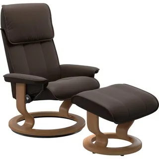 Stressless Stressless® Relaxsessel »Admiral« mit Classic Base, Größe M & L, Gestell Eiche, braun