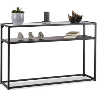 Relaxdays Konsolentisch 110x70,5x30 schwarz