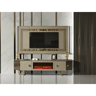 Luxus Kamin Sideboard Wohnwand Schrank Board Panel tv ständer rtv Fernseher