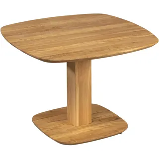 Linea Natura Couchtisch , Eichefarben , Holz , Eiche , Hartholz , quadratisch , eckig, Bodenplatte , 70x55-69x70 cm , Holzmöbel, Holztische, Wohnzimmertische Holz, Couchtische Holz