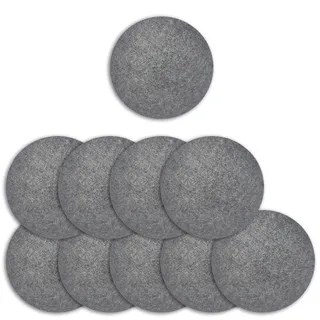 Untersetzer aus Filz, Tischuntersetzer rund - Untersetzer für Töpfe, Pfannen, Teller, Gläser, Schüsseln und Vasen (10, 20cm)