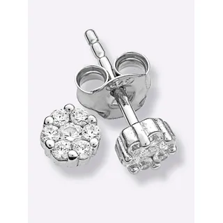 Smart Jewel Ohrstecker Lady silber 925 Zirkonia glänzend