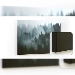 ALLboards Magnettafel CANVASboards 90,0 x 60,0 cm Wald im Nebel