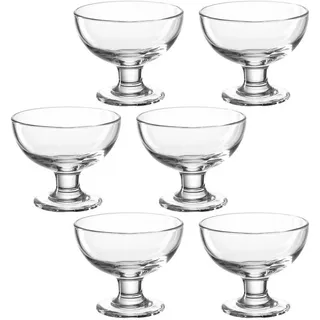 LEONARDO Servierschale »CUCINA« aus Glas auf Fuß, 360 ml, 4er Set, farblos