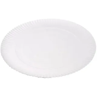 Garcia de Pou 50 Einheit geprägt Bakery Teller in Box, 34 cm Durchmesser, Karton, weiß, 34 x 30 x 30 cm