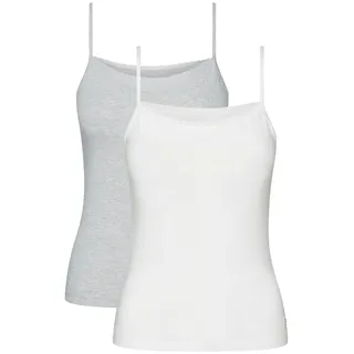 Tommy Hilfiger Premium Essentials With Lace Ärmelloses Baselayer 2 Einheiten White / Grey Heather XS