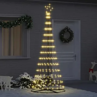 Möbel LED Weihnachtsbaum Warmes Weiß 100 x 100 x 250 cm Metall - Weihnachtsgirlanden 42018783