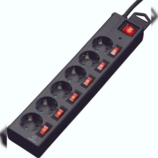 Renkforce Steckdosenleiste 1,40 m Schwarz 1 St.