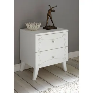 Home Affaire INOSIGN Nachtkommode Höhe 56 cm, weiß