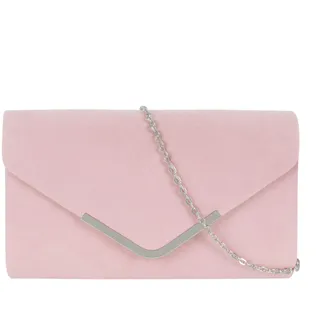 Meliyya Damen Samt Clutch Bag Abendtasche Unterarmtasche Hochzeit Tasche Elegante Umschlag Crossbody Schultertasche kleine Umhängetasche (Rosa)