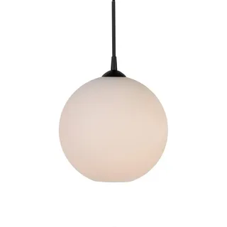 Belid Hängeleuchte , Opal, Schwarz , Metall, Glas , rund , 29.4 cm , Ce , Lampen & Leuchten, Leuchtenserien