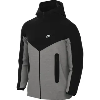 Tech Fleece Windrunner Full-Zip Herren DK Grey Heather/Black/White Größe 2XL