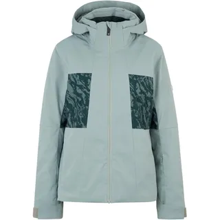 Ziener Damen TASSILA Ski-Jacke/Snowboard-Jacke | atmungsaktiv, wasserdicht, green frost stru, 40