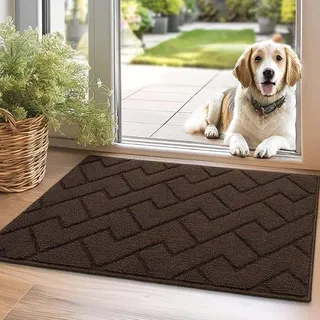 Rutschfeste Fußmatte 50 x 80 cm – Waschbare und saugfähige Bodenmatte für den Innenbereich und den Eingangsbereich