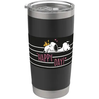 Snoopy - Happy Day Doppelwandiger Edelstahl-Thermobecher