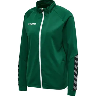 hummel AUTHENTIC Sportjacke Damen - Trainingsjacke & Laufjacke - Dünne Jacke für Sport, Fitness und Alltag - mit Reißverschluss, Taschen und Stehkragen - aus Polyester-Strickstoff
