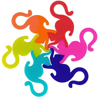 Pylones 6er-Set Glasmarkierer, Entrechats Happy Hours, Silikon Katzen, Marker