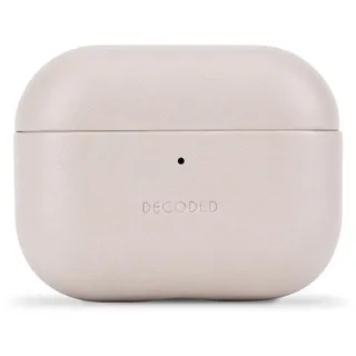 Decoded Apple AirPods Pro 3 Hülle Echtes Leder - Clay - Weiß