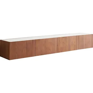 DeLife Secara Lowboard 200 cm 30 cm x 35 cm Braun Holz/Metall