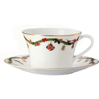 Hutschenreuther 02048-726037-14675 Nora Christmas Tee-/Cappuccinotasse 2tlg. (1 Set)