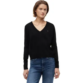 Tommy Hilfiger Pullover mit V-Ausschnitt Schwarz L