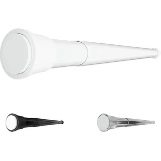Aquabad® Hastaflex Teleskop 70-110 cm Duschvorhangstange ohne Bohren, Weiß, für Dusche und Fensternischen