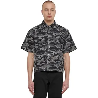 Urban Classics Laser Camo Printed Boxy Kurzarmhemd - Black Laser Camo - 3XL