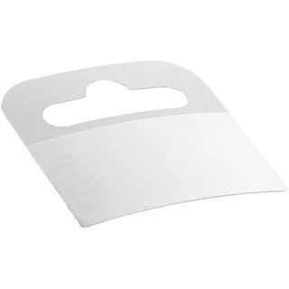 Eurolochaufhänger aus Karton, 50 x 50 mm, weiß (Rolle mit 500 Stück)