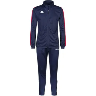 Kappa Salcio TKS Trainingsanzug für Herren, Marineblau/Rot, Gr. S
