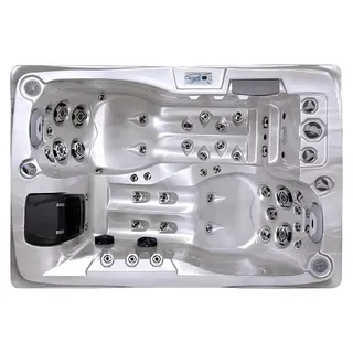 Hydromassagewanne Whirlpool Massagedüsen Sprudelbad Massagebad 200x135 cm