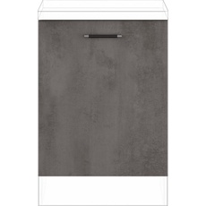 Bild Türfront »"Prag und Valencia", Breite/Höhe: 60/71,7 cm,«, für ein vollintegrierten Geschirrspüler, grau