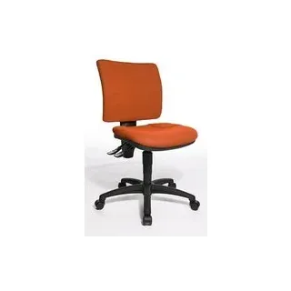 Topstar Bürostuhl U50, 8070 BC4 Stoff orange, Gestell schwarz