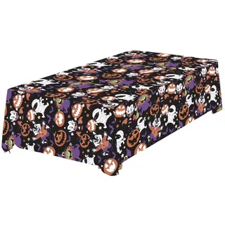 Fiestas Guirca | Kleine Monster Tischdecke (137x274 cm) - Tischdekoration für gruselige Halloween-Partys - Ideal für Monsterfeiern - Multicolor