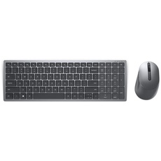 Dell KM7120W Kabelloses Bluetooth-Tastatur- und Maus-Set mit Mehreren Geräten, italienisches QWERTY, Titangrau