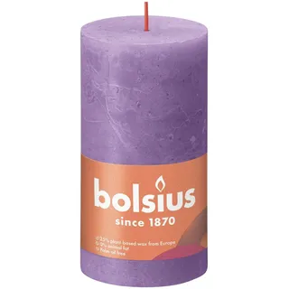Bolsius Rustikale Blockkerze 130/68 Violett