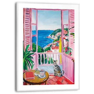 Poster REINDERS "Summer Holiday", bunt (farbe bild(er): mehrfarbig), B:30cm H:40cm T:1,6cm, Bilder, Poster, Wohnzimmer - Mehrfarbig - MDF - Landschaften - 30x40 cm