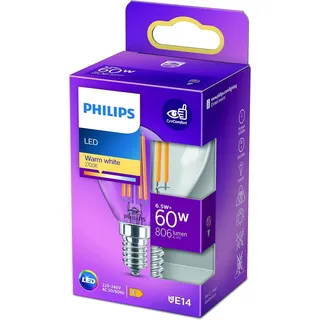 Philips LED Tropfenlampe 76229200 6,5 W E14 warmweiß 1 St.