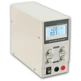 McPower Labornetzgerät McPower "LBN-303", 0-30 V, 0-3 A regelbar, LC-Anzeige