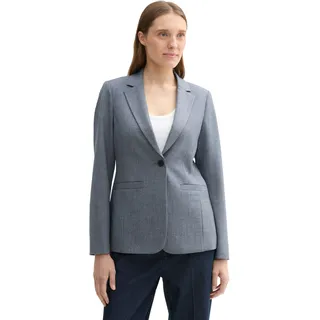 TOM TAILOR Kurzblazer mit V-Ausschnitt, blau