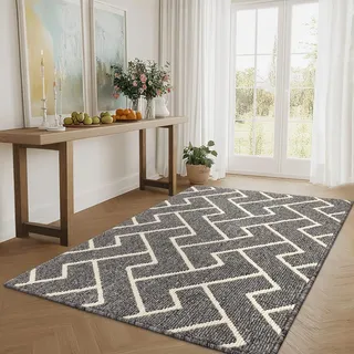 Biscpro Schmutzfangmatte 90 x 150, Rutschfestigkeit Fußmatte,Maschine gewaschen Türmatte für Hund, Außen Innen Garten,Teppich,küchenteppich,Haustür