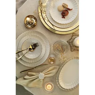 Hermia Concept, BNLZF27YT20, Essservices, Tafelservice (27 Teile), Mehrfarbig, Porzellan, 27 x 27 cm