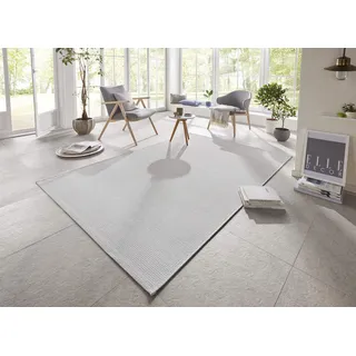 ELLE DECORATION Millau Gr. 6, grau Hellgrau B:200cm H:4mm L:290cm, Kunstfaser, Teppiche, Teppich, Flachgewebe, In-& Outdoor, Modern, Terrasse, Balkon, Wohnzimmer